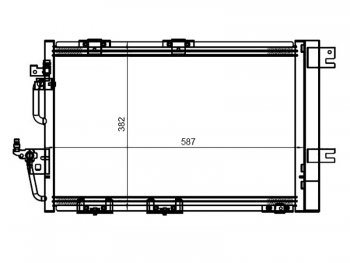 5 999 р. Радиатор кондиционера SAT  Opel Astra  H - Zafira  В  с доставкой в г. Санкт‑Петербург. Увеличить фотографию 1