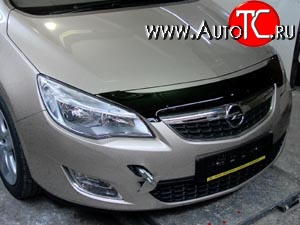 2 699 р. Дефлектор капота NovLine (короткий) (хетчбек) Opel Astra J хэтчбек 5 дв.  рестайлинг (2012-2017)  с доставкой в г. Санкт‑Петербург