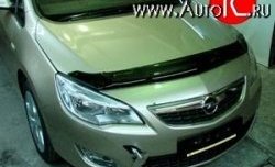 2 879 р. Дефлектор капота NovLine Opel Astra J хэтчбек 5 дв.  рестайлинг (2012-2017)  с доставкой в г. Санкт‑Петербург. Увеличить фотографию 1