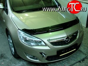 2 879 р. Дефлектор капота NovLine Opel Astra J хэтчбек 5 дв.  рестайлинг (2012-2017)  с доставкой в г. Санкт‑Петербург