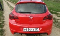 3 899 р. Накладка Sport на задний бампер  Opel Astra  J (2009-2017) хэтчбек 5 дв. дорестайлинг, хэтчбек 5 дв.  рестайлинг (Неокрашенная)  с доставкой в г. Санкт‑Петербург. Увеличить фотографию 3