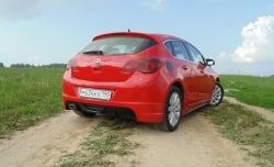 Накладка Sport на задний бампер Opel (Опель) Astra (Астра)  J (2009-2017) J хэтчбек 5 дв. дорестайлинг, хэтчбек 5 дв. рестайлинг