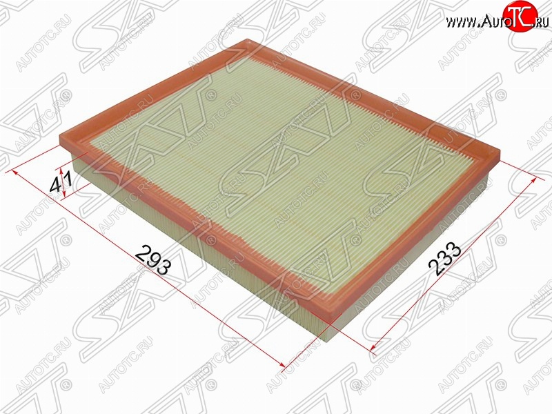 329 р. Фильтр воздушный двигателя SAT (294х244х41 mm)  Opel Astra  G - Zafira  A  с доставкой в г. Санкт‑Петербург