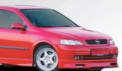 11 549 р. Накладка на передний бампер CT Opel Astra G седан (1998-2005) (Неокрашенная)  с доставкой в г. Санкт‑Петербург. Увеличить фотографию 1