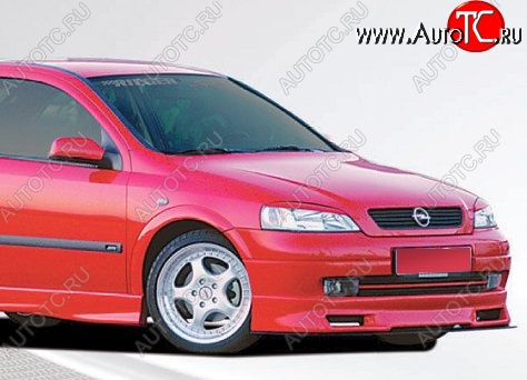 11 549 р. Накладка на передний бампер CT  Opel Astra  G (1998-2005) седан (Неокрашенная)  с доставкой в г. Санкт‑Петербург