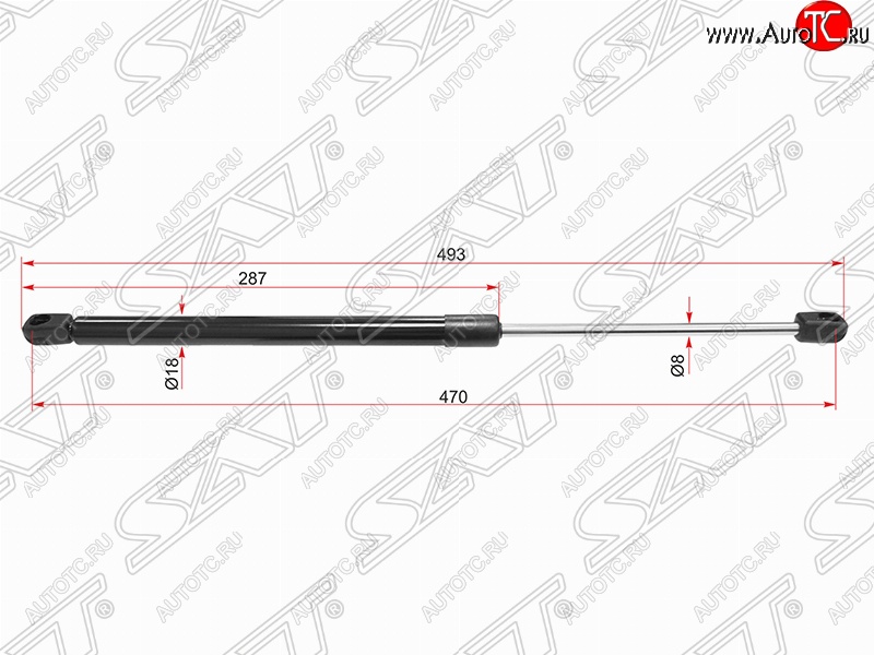 569 р. Газовый упор крышки багажника SAT  Opel Corsa  C (2000-2006)  с доставкой в г. Санкт‑Петербург