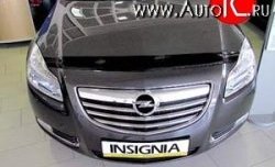 599 р. Дефлектор капота NovLine Opel Insignia A дорестайлинг седан (2008-2013)  с доставкой в г. Санкт‑Петербург. Увеличить фотографию 1