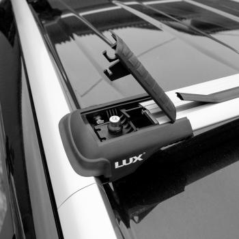 10 199 р. Багажник в сборе LUX Хантер L52  Opel Karl  A (2015-2019), Peugeot 2008 (2013-2019), Subaru Impreza  GF (1992-2000) (аэро-трэвэл (80-90 см и 86-96 см), серый)  с доставкой в г. Санкт‑Петербург. Увеличить фотографию 6