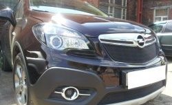 2 099 р. Нижняя сетка на бампер Russtal (черная) Opel Mokka  дорестайлинг (2012-2016)  с доставкой в г. Санкт‑Петербург. Увеличить фотографию 1