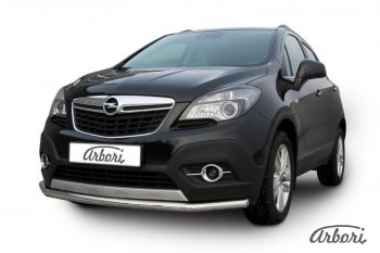 12 149 р. Защита переднего бампера Arbori (нержавейка, 1 труба d57 mm). Opel Mokka  дорестайлинг (2012-2016)  с доставкой в г. Санкт‑Петербург. Увеличить фотографию 2