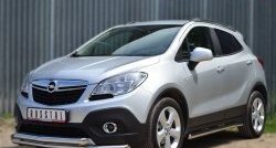 15 999 р. Защита переднего бампера (2 трубыØ63 мм, нержавейка) Russtal Opel Mokka  дорестайлинг (2012-2016)  с доставкой в г. Санкт‑Петербург. Увеличить фотографию 4