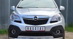 13 949 р. Одинарная защита переднего бампера диаметром 63 мм Russtal  Opel Mokka (2012-2016)  дорестайлинг  с доставкой в г. Санкт‑Петербург. Увеличить фотографию 1