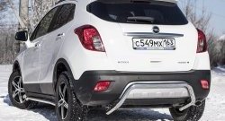 Защита заднего бампера из трубы диаметром 51 мм Petroil Tuning Opel Mokka  дорестайлинг (2012-2016)