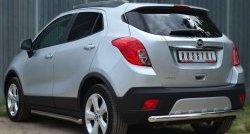 13 449 р. Одинарная защита заднего бампера из трубы диаметром 63 мм SLITKOFF Opel Mokka  дорестайлинг (2012-2016)  с доставкой в г. Санкт‑Петербург. Увеличить фотографию 4