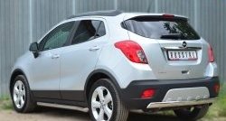 14 299 р. Защита заднего бампера (Ø75x42 мм, нержавейка) Russtal Opel Mokka  дорестайлинг (2012-2016)  с доставкой в г. Санкт‑Петербург. Увеличить фотографию 4