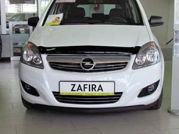 2 699 р. Дефлектор капота SIM Opel Zafira В дорестайлинг (2005-2008)  с доставкой в г. Санкт‑Петербург. Увеличить фотографию 1