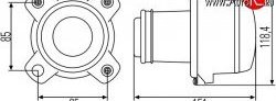 5 649 р. Модуль ближнего света Hella 1BL 008 193-001 c линзой   (Без пыльника)  с доставкой в г. Санкт‑Петербург. Увеличить фотографию 2