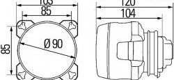 3 299 р. Модуль дальнего света Hella 1K0 008 191-007 INFINITI EX25 J50 (2010-2013) (Без пыльника)  с доставкой в г. Санкт‑Петербург. Увеличить фотографию 2