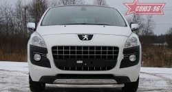 14 309 р. Одинарная защита переднего бампера диаметром трубы 60 мм Souz-96 Peugeot 3008 дорестайлинг (2009-2013)  с доставкой в г. Санкт‑Петербург. Увеличить фотографию 2