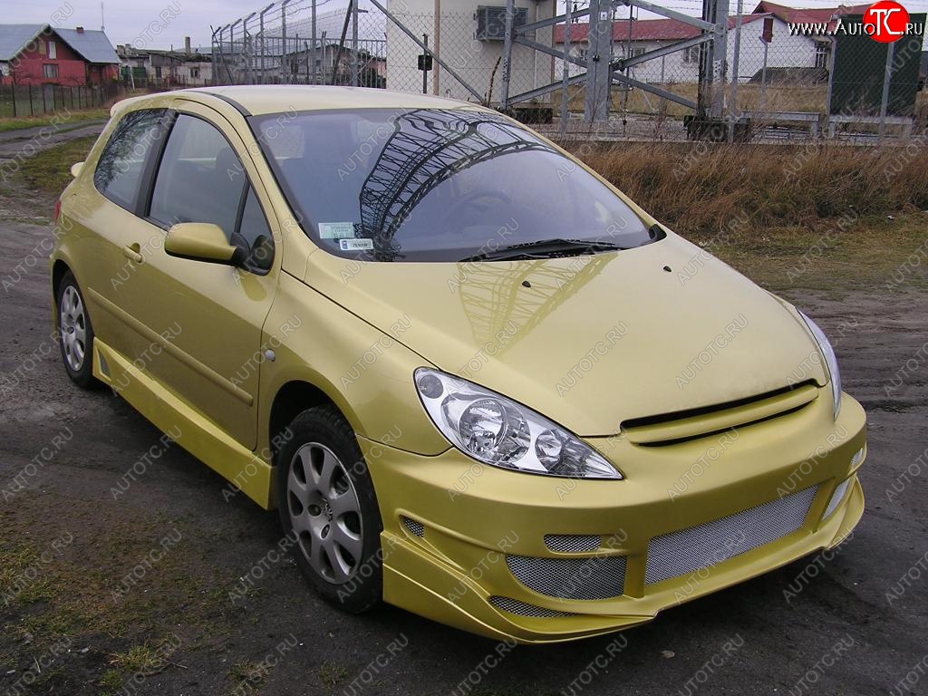 24 499 р. Передний бампер Rieger  Peugeot 307 ( универсал,  хэтчбэк 3 дв.) (2001-2005) дорестайлинг, дорестайлинг  с доставкой в г. Санкт‑Петербург