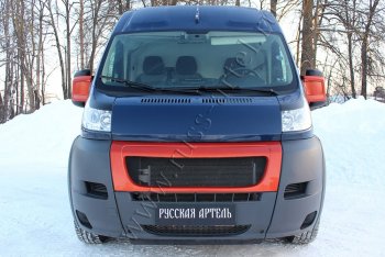 Реснички на фары (глянец) RA Peugeot Boxer 250 (2006-2014)