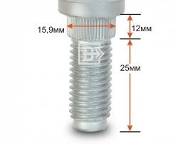 Забивная шпилька 25 мм ступицы Вектор M14 2.0 25 Lincoln Navigator 1 (1998-2002) 