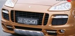 2 299 р. Реснички на фары JE Design Porsche Cayenne 957 (2007-2010) (Неокрашенные)  с доставкой в г. Санкт‑Петербург. Увеличить фотографию 1