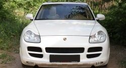 1 259 р. Реснички на фары RA  Porsche Cayenne  955 (2002-2006) (Неокрашенные)  с доставкой в г. Санкт‑Петербург. Увеличить фотографию 3