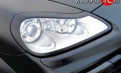 2 299 р. Реснички на фары JE Design Porsche Cayenne 957 (2007-2010) (Неокрашенные)  с доставкой в г. Санкт‑Петербург. Увеличить фотографию 4