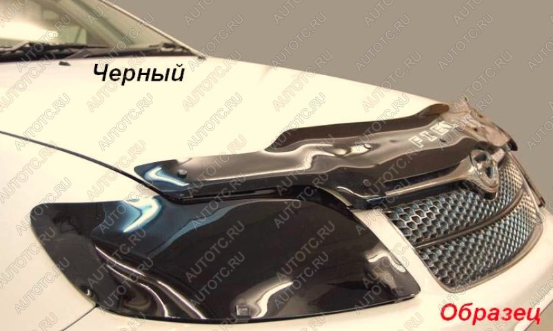 2 099 р. Дефлектор капота CA-Plastic  Mitsubishi ASX (2010-2020) дорестайлинг, 1-ый рестайлинг, 2-ой рестайлинг (серия Classic черный)  с доставкой в г. Санкт‑Петербург