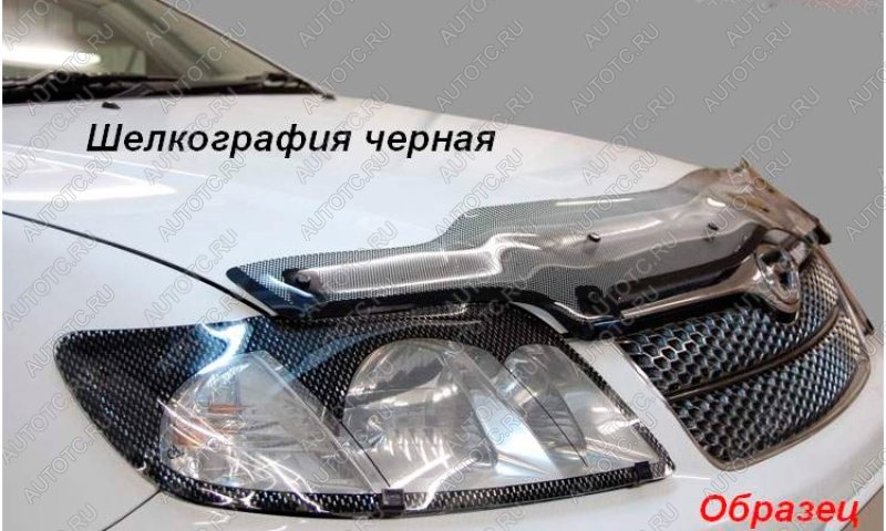 2 899 р. Дефлектор капота CA-Plastiс exclusive  Daewoo Winstorm (2006-2010) (серия Шелкография черная)  с доставкой в г. Санкт‑Петербург