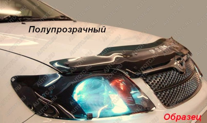 2 049 р. Дефлектор капота CA-Plastiс  Mitsubishi ASX (2010-2020) дорестайлинг, 1-ый рестайлинг, 2-ой рестайлинг (серия Classic полупрозрачный)  с доставкой в г. Санкт‑Петербург