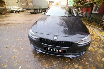 11 799 р. Юбка переднего бампера (Sport,Luxury, SE) INMAX BMW 3 серия F30 седан рестайлинг (2015-2018) (неокрашенная)  с доставкой в г. Санкт‑Петербург. Увеличить фотографию 3