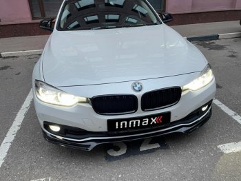 11 799 р. Юбка переднего бампера (Sport,Luxury, SE) INMAX BMW 3 серия F30 седан рестайлинг (2015-2018) (неокрашенная)  с доставкой в г. Санкт‑Петербург. Увеличить фотографию 1