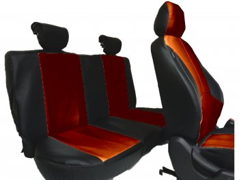 3 999 р. Универсальные чехлы сидений X-DRIVE   (черный/коричневый)  с доставкой в г. Санкт‑Петербург. Увеличить фотографию 1