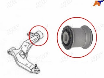 1 159 р. Сайлентблок нижнего рычага задний FR SAT  Nissan Primera ( 3 седан,  3 универсал) (2001-2008) P12, P12  с доставкой в г. Санкт‑Петербург. Увеличить фотографию 1
