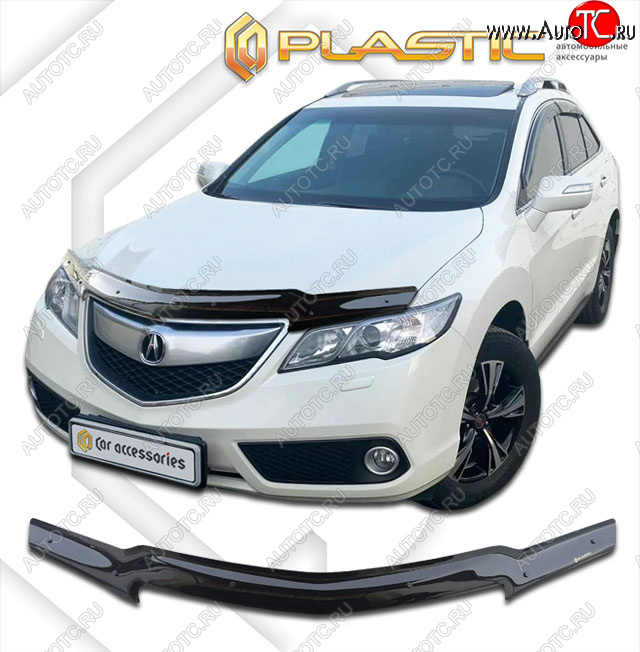 1 799 р. Дефлектор капота CA-Plastic  Acura RDX  TB3, TB4 (2012-2018) (classic черный, без надписи)  с доставкой в г. Санкт‑Петербург