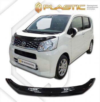 1 749 р. Дефлектор капота CA-Plastic  Daihatsu Move (2014-2023) (classic черный, без надписи)  с доставкой в г. Санкт‑Петербург. Увеличить фотографию 1