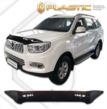 1 839 р. Дефлектор капота CA-Plastic  Foton Sauvana (2014-2020) (classic черный, без надписи)  с доставкой в г. Санкт‑Петербург. Увеличить фотографию 1