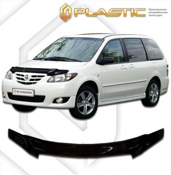 Дефлектор капотаClassic черныйMazdaMPV 2003-2006   Копируемое: Дефлектор капота CA-Plastic Mazda MPV LW 2-ой рестайлинг (2003-2006)