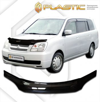 2 059 р. Дефлектор капота CA-Plastic  Mitsubishi Dion  CR6W,CR9W (2002-2006) (classic черный, без надписи)  с доставкой в г. Санкт‑Петербург. Увеличить фотографию 1