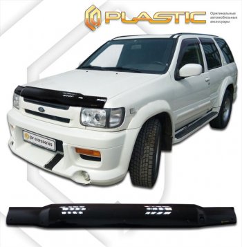 1 799 р. Дефлектор капота CA-Plastic  Nissan Terrano Regulus  1 R50 (1996-2002) (classic черный, без надписи)  с доставкой в г. Санкт‑Петербург. Увеличить фотографию 1