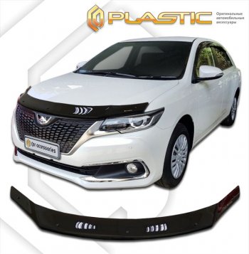 1 799 р. Дефлектор капота CA-Plastic  Toyota Allion  T260 (2016-2021) (classic черный, без надписи)  с доставкой в г. Санкт‑Петербург. Увеличить фотографию 1