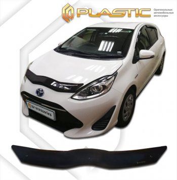 Дефлектор капота CA-Plastic Toyota (Тойота) Aqua (Аква)  P10 (2017-2021) P10 2-ой рестайлинг