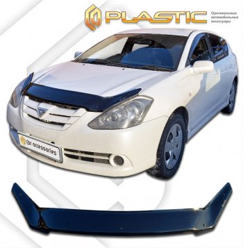 1 899 р. Дефлектор капота CA-Plastic  Toyota Caldina  T240 (2005-2007) (classic черный, без надписи)  с доставкой в г. Санкт‑Петербург. Увеличить фотографию 1