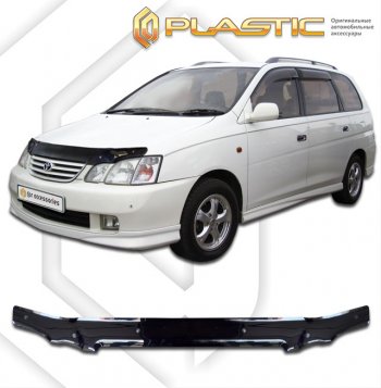 1 759 р. Дефлектор капота CA-Plastic  Toyota Gaia  XM10 (1998-2001) дорестайлинг (classic черный, без надписи)  с доставкой в г. Санкт‑Петербург. Увеличить фотографию 1