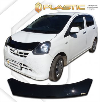 1 839 р. Дефлектор капота (Япония) CA-Plastic  Toyota Pixis Epoch  LA300A, LA310A  (2012-2013) хэтчбек 5 дв. дорестайлинг (classic черный, без надписи)  с доставкой в г. Санкт‑Петербург. Увеличить фотографию 1