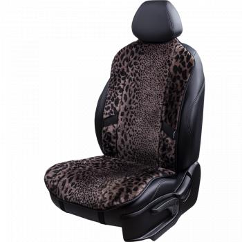 16 777 215 р. Накидка на сиденье (1 место Р. 7415 натур. мех) Меховая Lord Autofashion Hyundai HD-35 (2011-2024) (рысь-леопард на коричневом, строчка чёрная)  с доставкой в г. Санкт‑Петербург. Увеличить фотографию 1