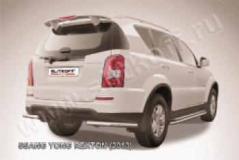 Защита заднего бампера уголки d57 Slitkoff SSANGYONG Rexton Y290 (2012-2017)