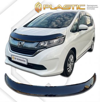 1 899 р. Дефлектор капота CA-Plastic  Honda Freed  GB7,GB8,GB5,GB6 (2016-2019) минивэн дорестайлинг (classic черный, без надписи)  с доставкой в г. Санкт‑Петербург. Увеличить фотографию 1